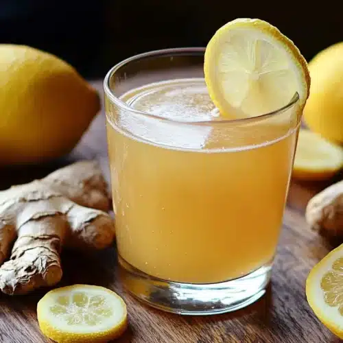 Close-up of natural Zepbound recipe with lemon and ginger