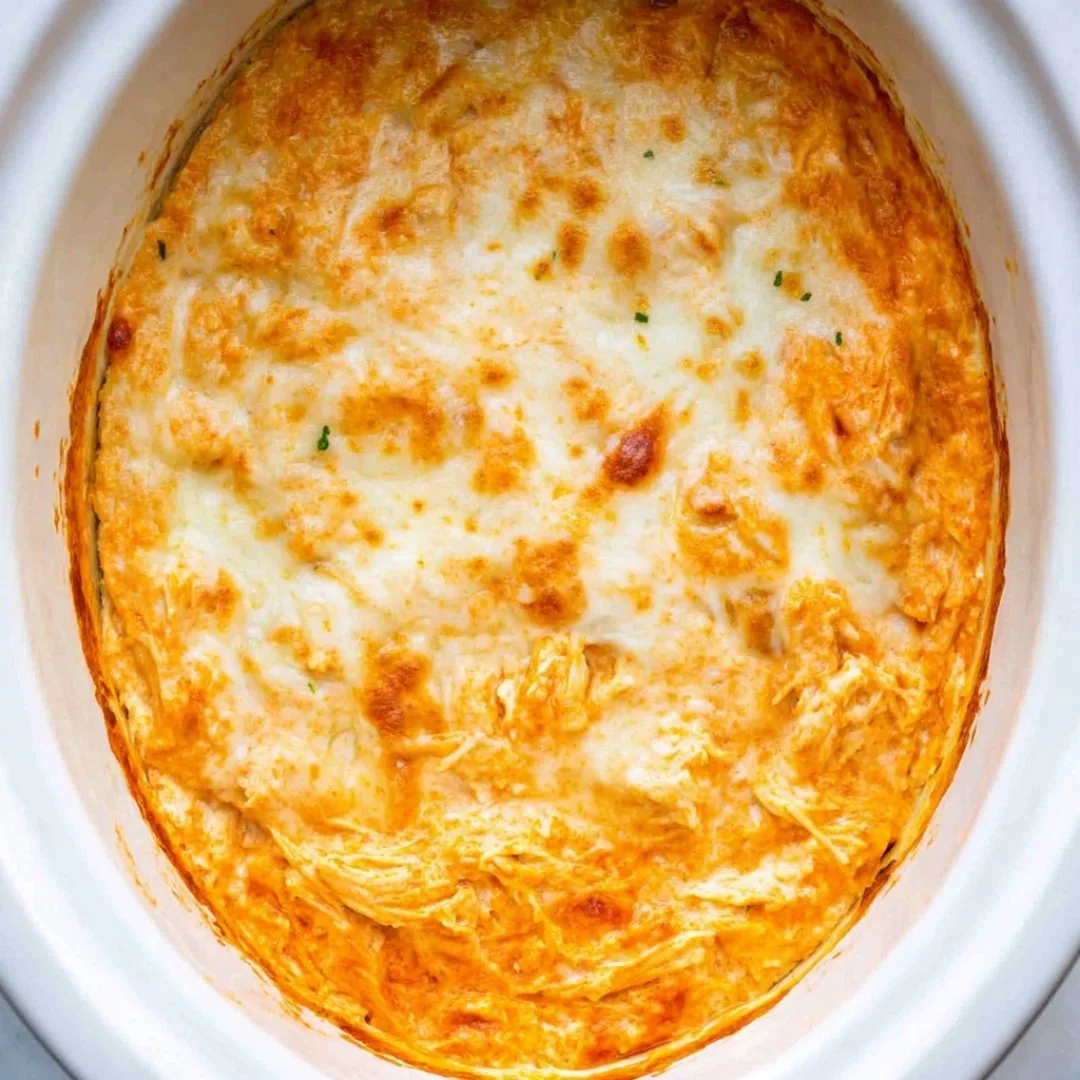 Bowl of delicious Buffalo Chicken Dip served with tortilla chips